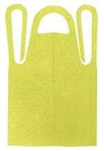 Yellow Polyethylene Aprons .04mm Smooth, 28 x 46, 100/Bag, 5 Dispenser Bags/Case