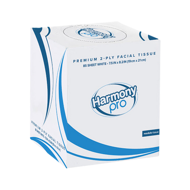 Facial Tissue Cube Box, 2-Ply, White, 85 Sheets/Box, 36 Boxes/Carton