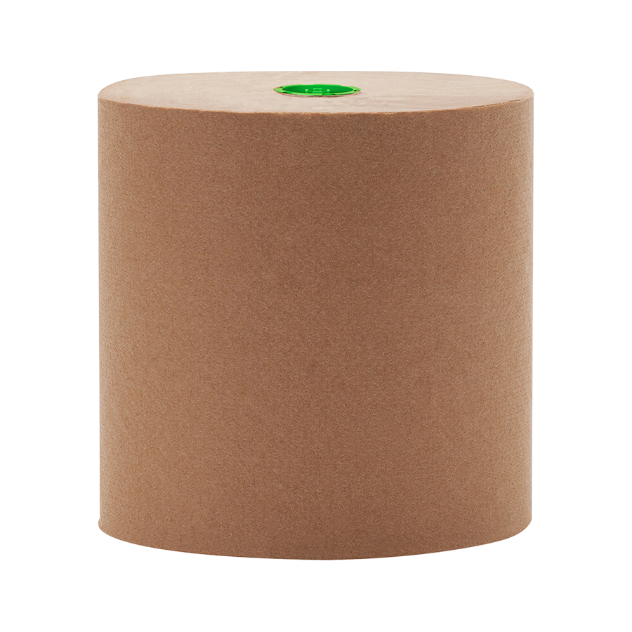 REVO Hardwound Roll Towel, 1-ply, Kraft, 6-800'/cs