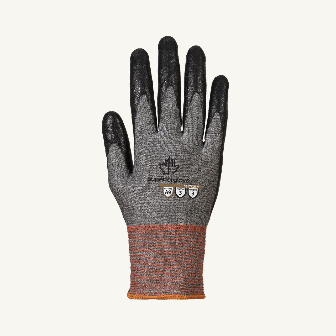 TENACTIV 21 gauge Blended HPPE Glove, Ultra-Light Foam Nitrile Palm, Silicone Free ANSI A9 Cut, Per Pair