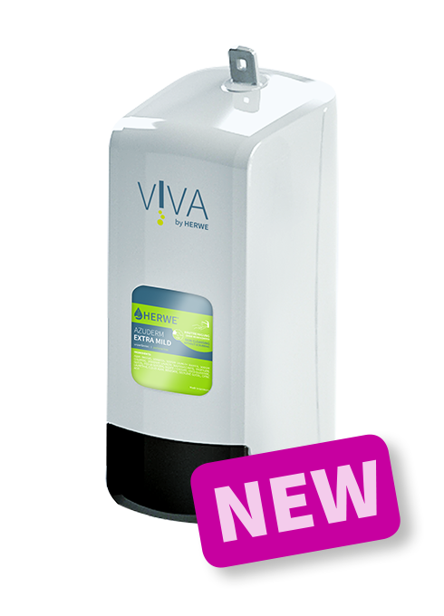 HERWE 1L White manual dispenser for all 1L VIVA bottles