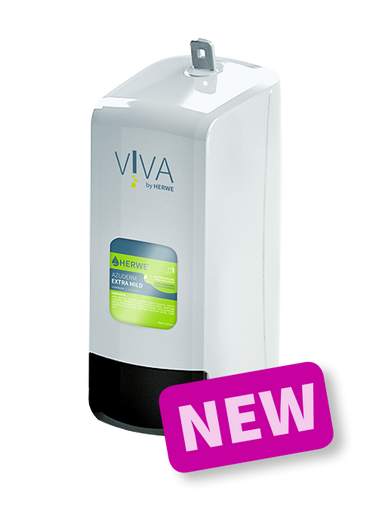 HERWE 1L White manual dispenser for all 1L VIVA bottles