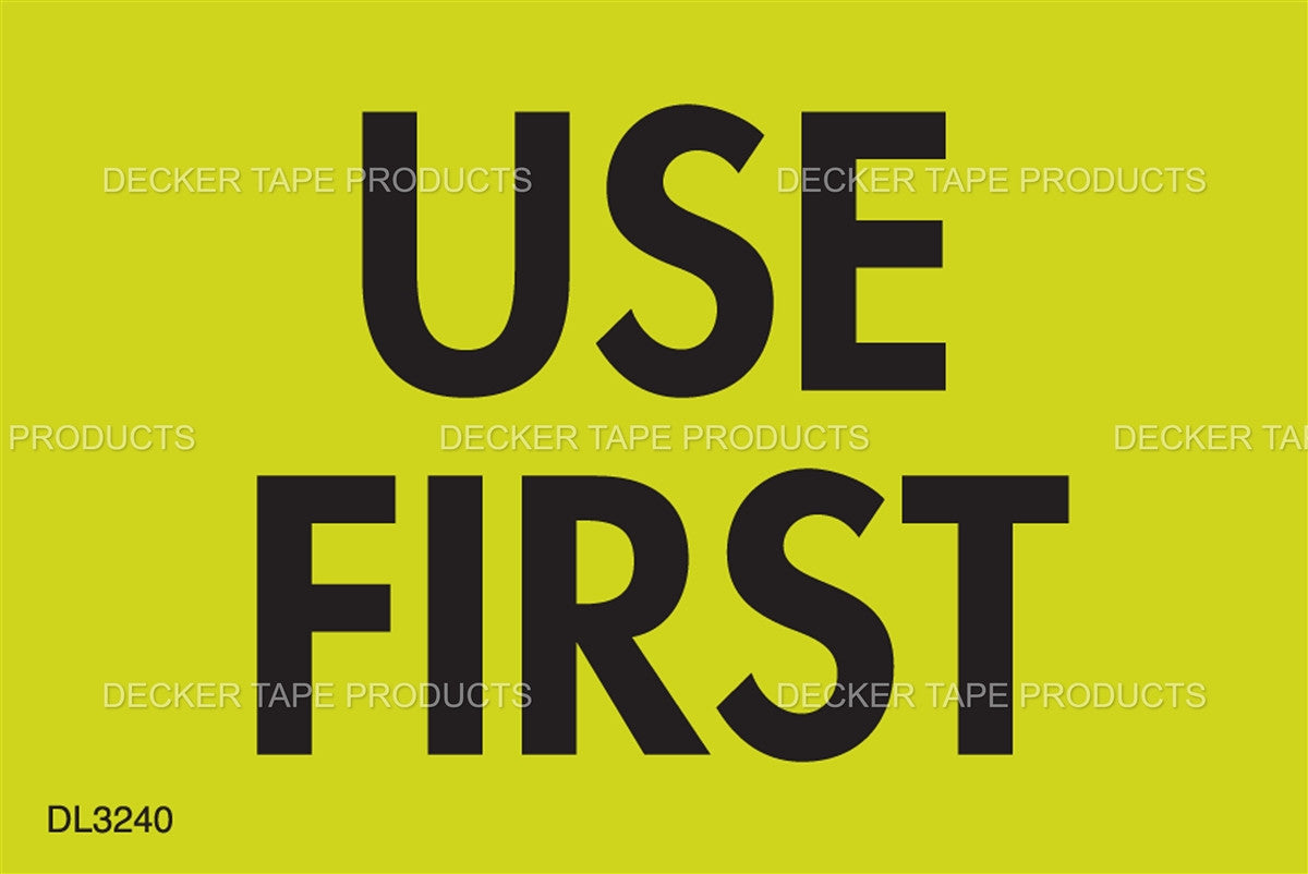 Use First Yellow 2"x3" Label, 500 per Roll