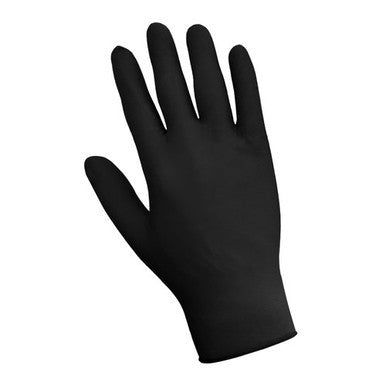 4 Mil Black Nitrile Gloves, Small, Powder Free, 100/box, 10box/case
