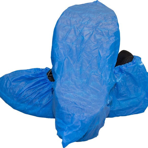 Blue Cast Polyethylene CPE Shoe Cover, 300/CS, XL