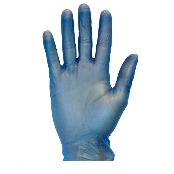 Blue Standard Powder Free Vinyl Gloves, 100/BX 10BX/CS, MD