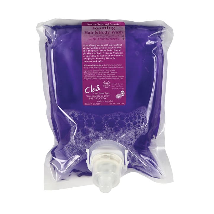 CLEA Foaming Hair & Body Soap w/ Moisturizers 1125mL 4/case