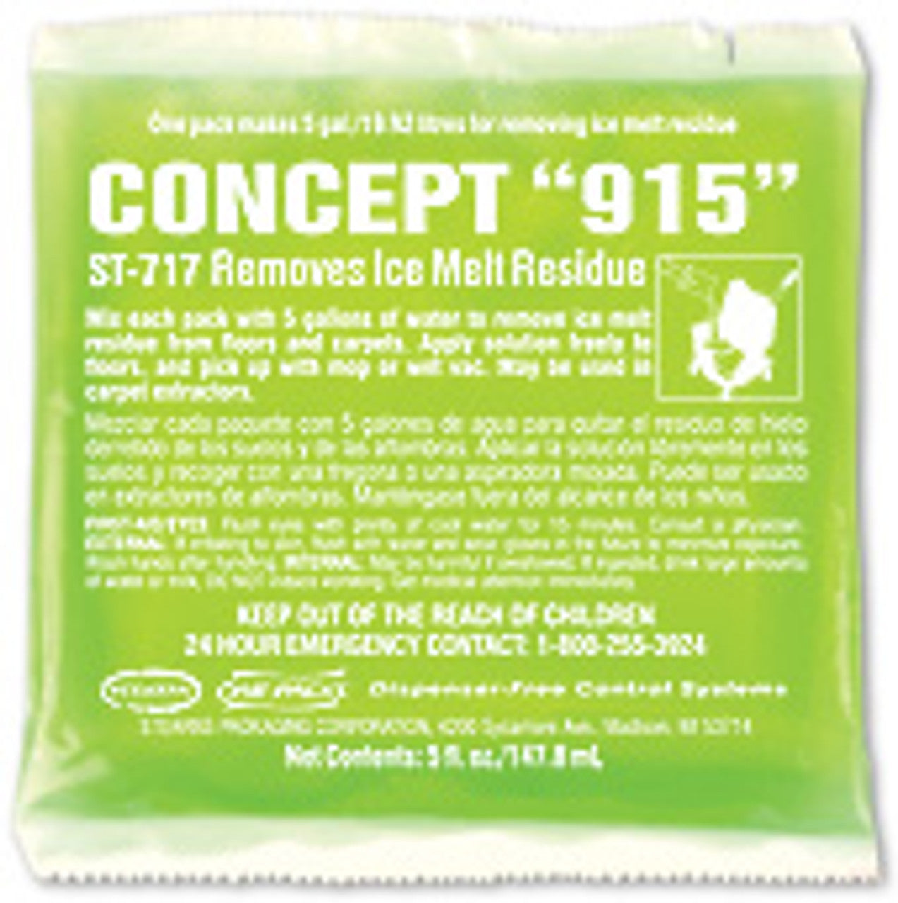 Concept 915 Ice Melt Remover, 36 x 5 fl. oz / cs