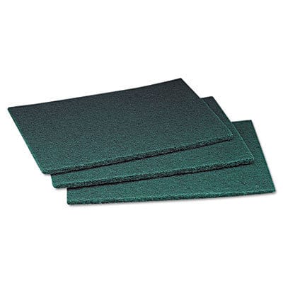 Green ScotchBrite Commercial Scouring Pad, 6 x 9, 60/Carton