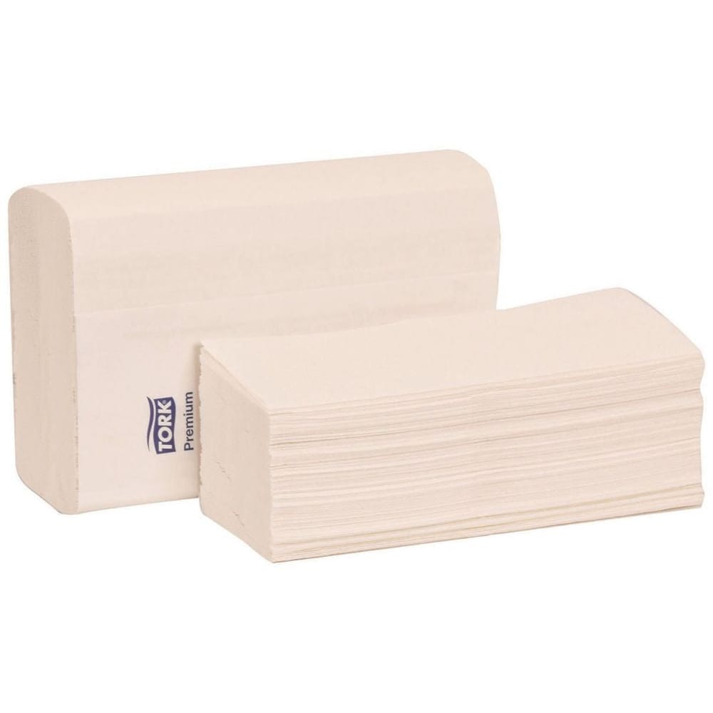 Hand Towel 1-Ply, White, 9.5" L x 9" W Multi-Fold, (12 Packs of 250 - 3000 Total/CS)