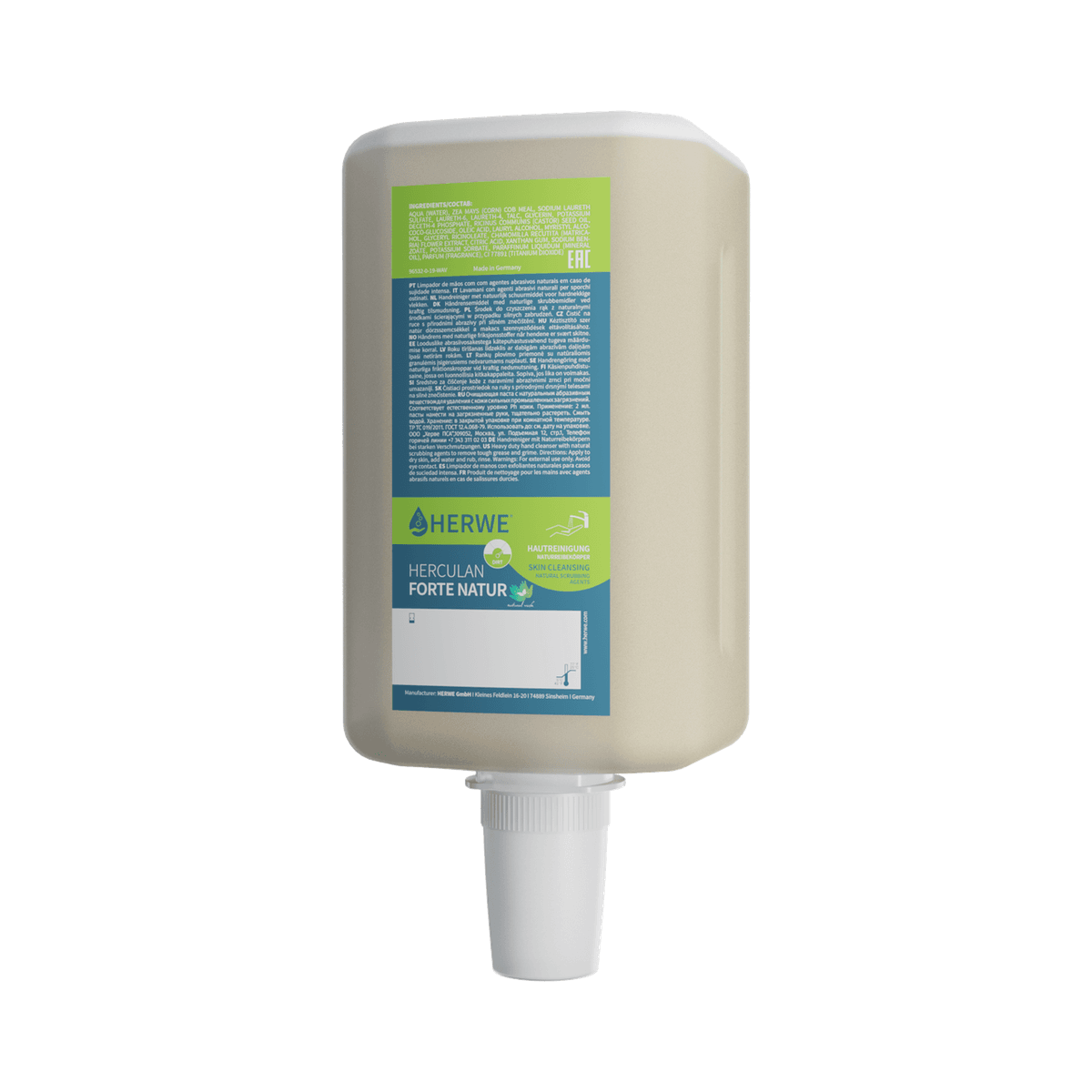 HERCULAN FORTE NATUR Heavy-duty Hand Soap 2000ml; 4 bottles/cs