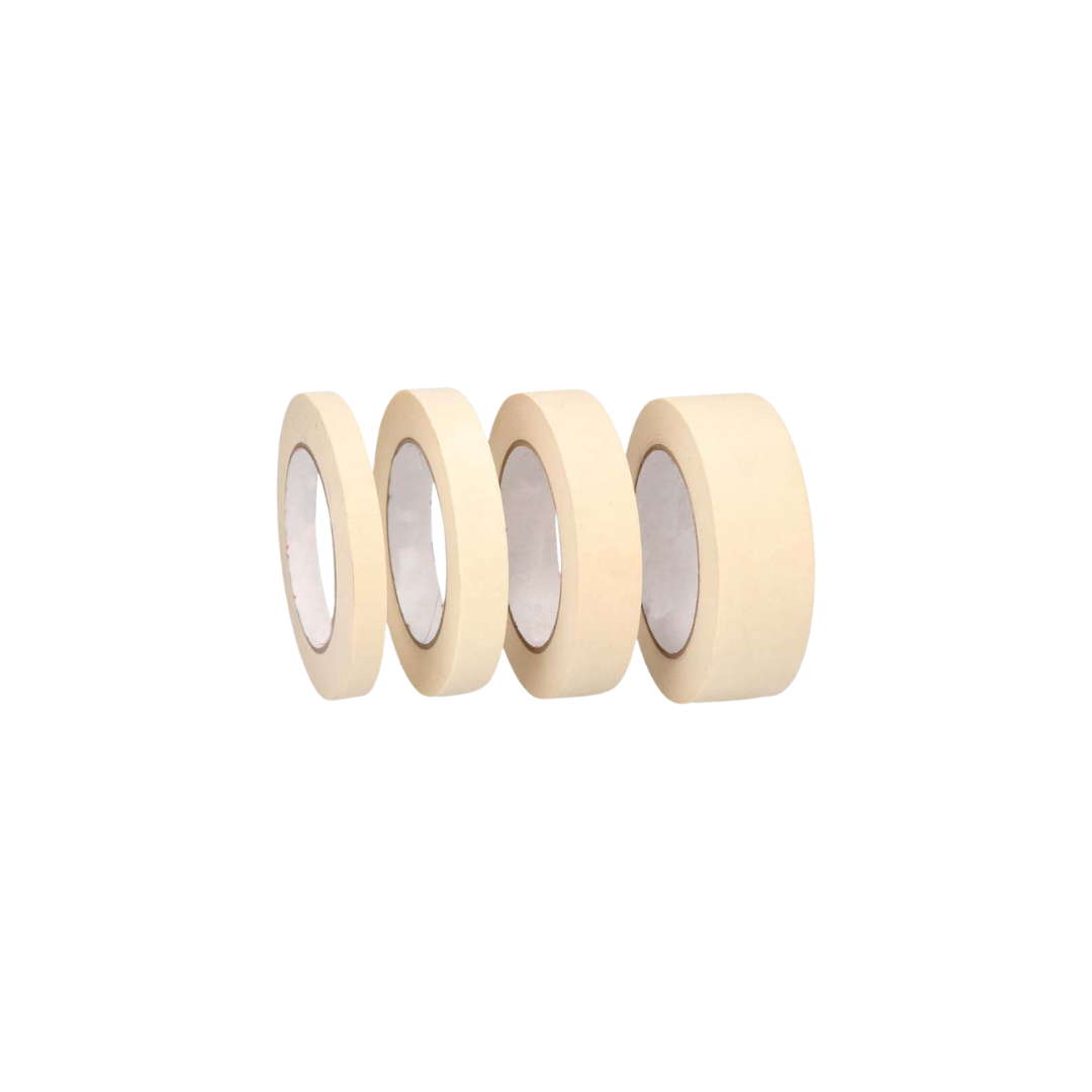 3/4" x 60 yards, White, General Purpose Masking Tape, 48 rls/cs
