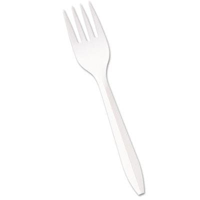 Medium Weight Fork, White, 1000/Case