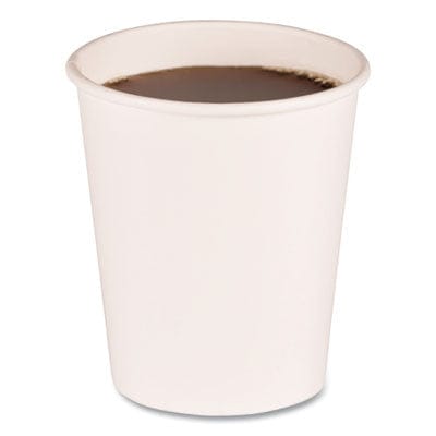 Paper Hot Cups, 8 oz, White, 1000/Carton