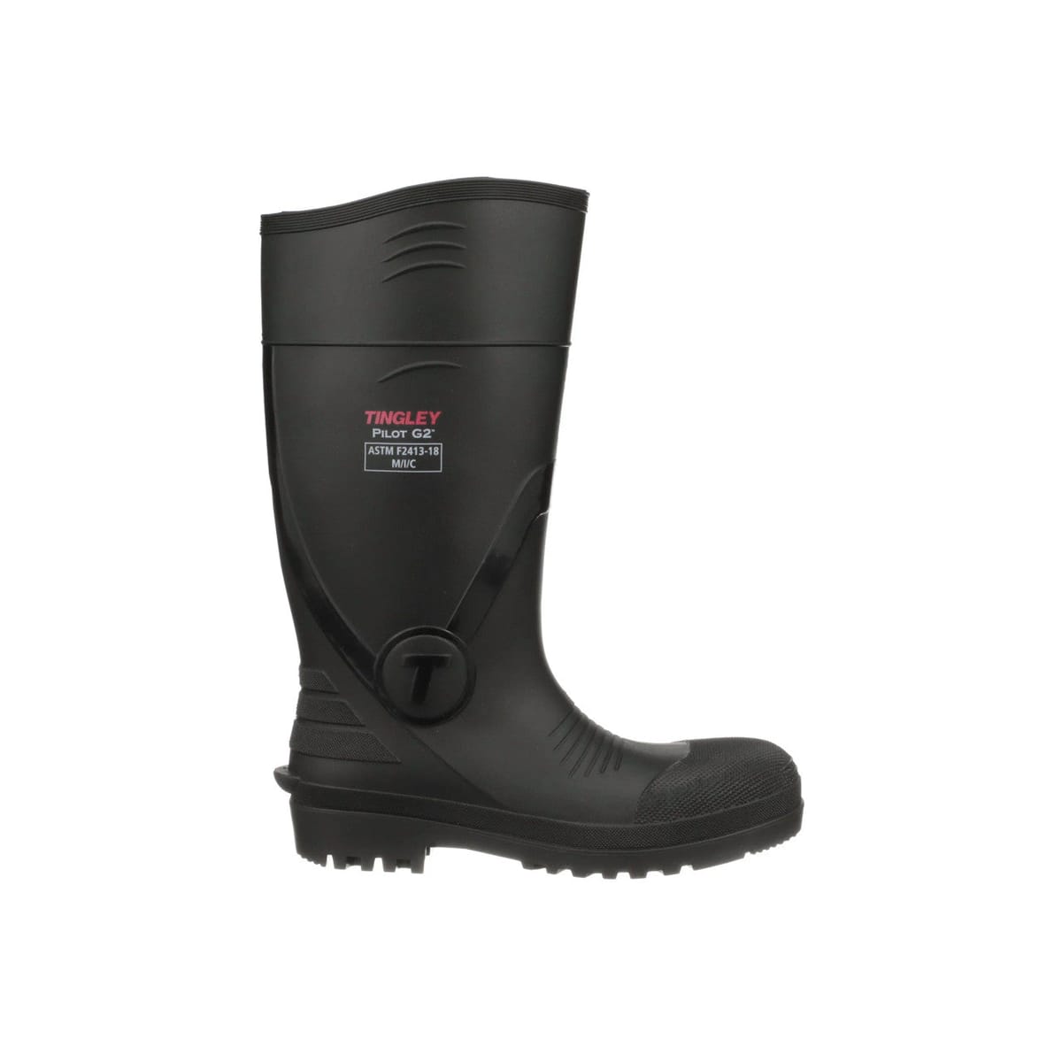 Pilot G2 Black PVC Safety Toe Boot, General Purpose, 15", pair