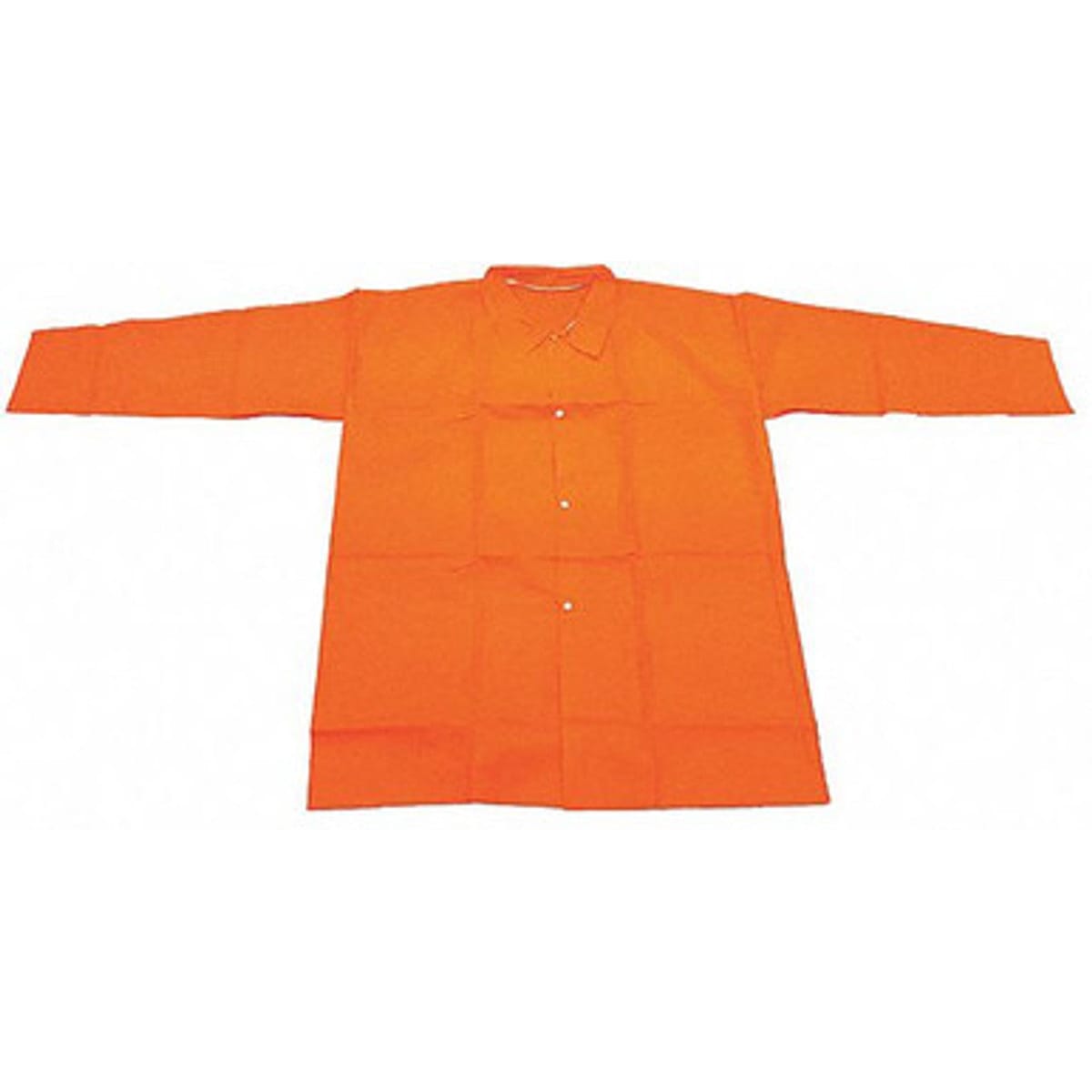 Polypropylene Disposable Lab Coats, No Pockets, Orange, 50/cs, Extra Large