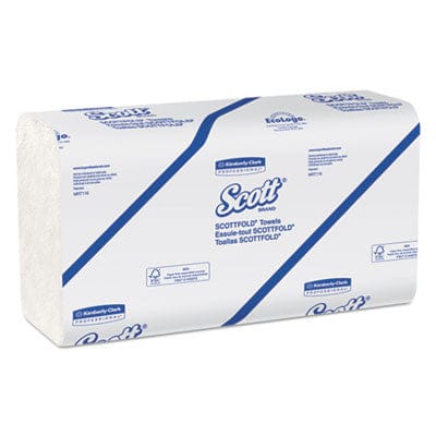 SCOTTFOLD Paper Towels, 9 2/5 x 12 2/5, White, 175/pk, 25 pks/cs