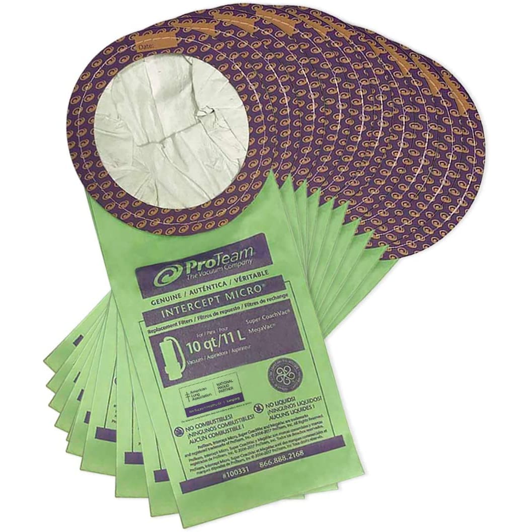 Super Coach 10 Quart Vacuum Bags/Filters, 10/Pk
