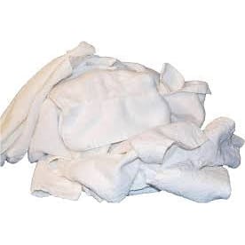 White Reclaimed Wash Cloth (25 LB/CS)